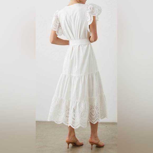 Rails Gia Eyelet Dress in White - Picture 3 of 10